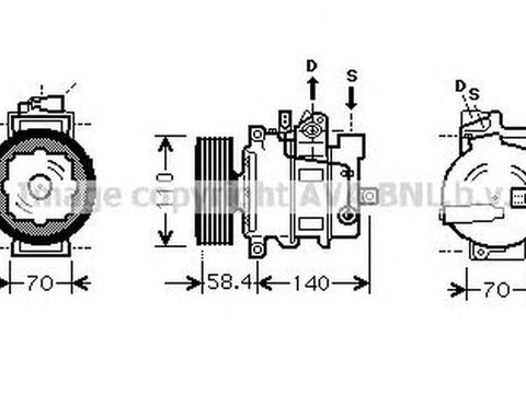 Compresor clima AUDI A4 8E2 B6 AVA IK272