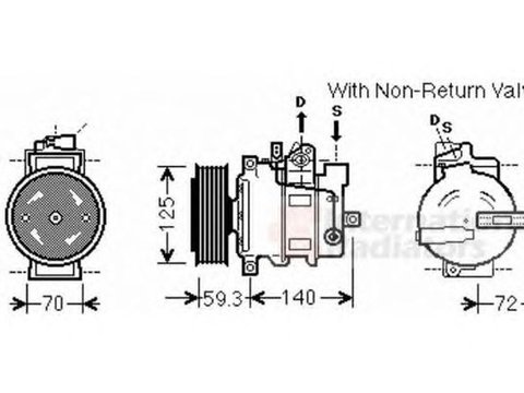 Compresor clima AUDI A4 Allroad 8KH B8 VAN WEZEL 0300K330