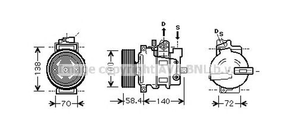Compresor clima AUDI A6 Allroad 4FH C6 AVA IK262