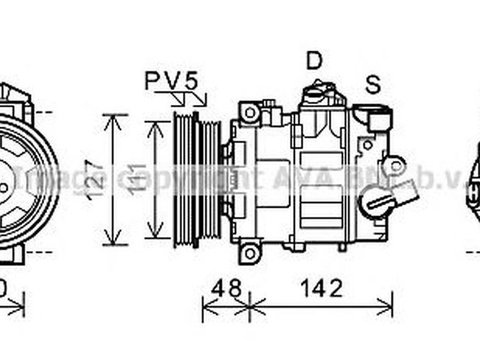 Compresor clima AUDI TT Roadster 8J9 AVA IK359