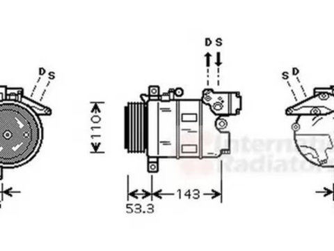 Compresor clima BMW 3 E46 VAN WEZEL 0600K321 PieseDeTop