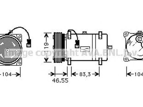 Compresor clima CITROEN XANTIA X1 AVA CNK161