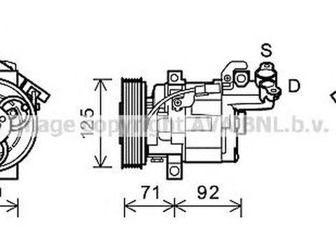 Compresor clima DACIA DOKKER AVA RTK495