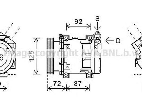 Compresor clima DACIA LOGAN EXPRESS FS AVA RTK479