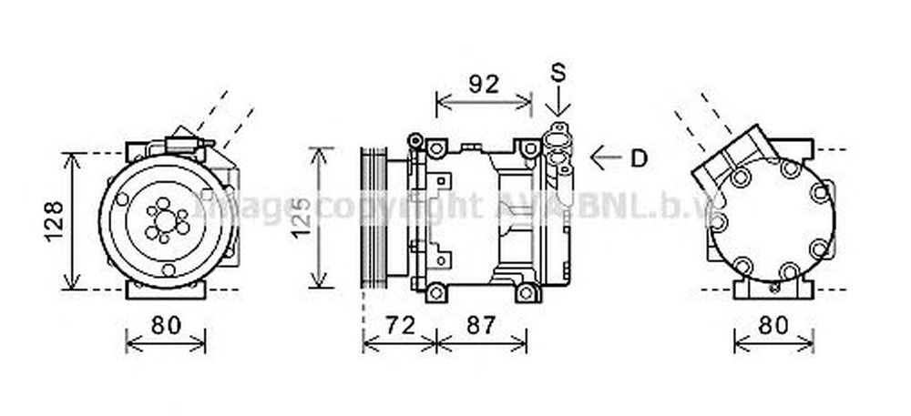 Compresor clima DACIA LOGAN LS AVA RTK479