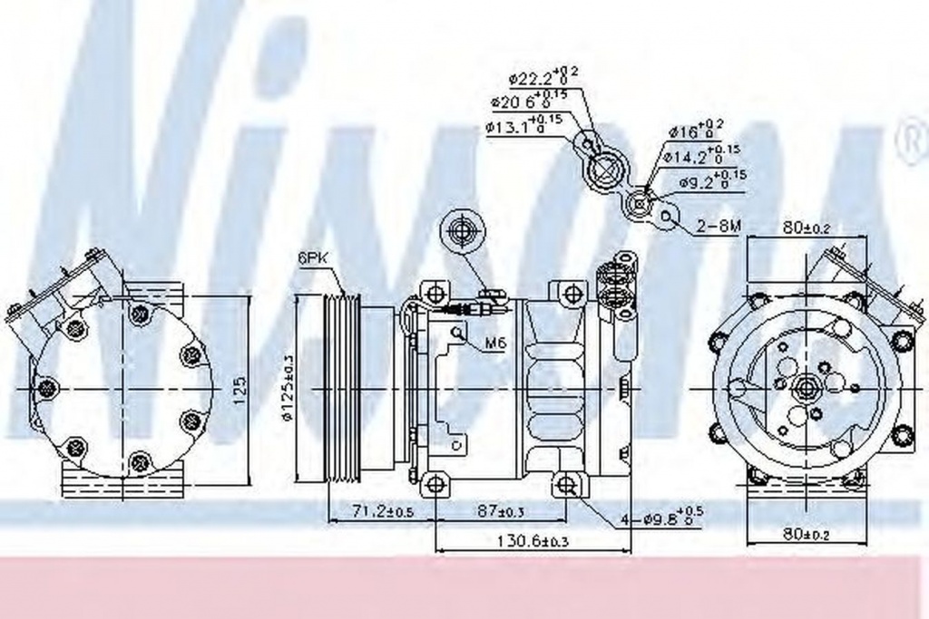 Compresor clima DACIA LOGAN MCV KS NISSENS 89148
