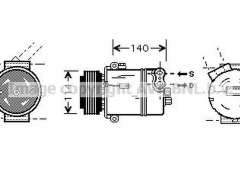 Compresor clima FIAT CROMA 194 AVA OLK451