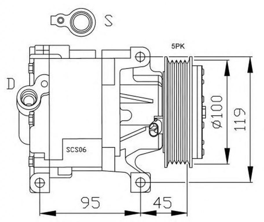 Compresor clima FIAT DOBLO Cargo 223 NRF 32183G