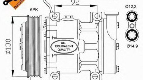 Compresor clima FIAT STILO 192 NRF 32113