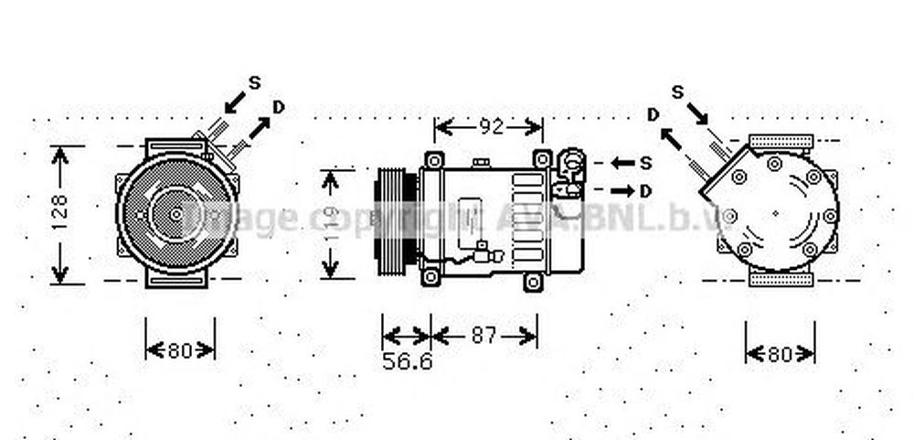 Compresor clima FIAT ULYSSE 179AX AVA CNK238