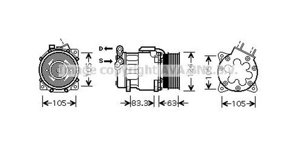 Compresor clima FIAT ULYSSE 179AX AVA PEK306