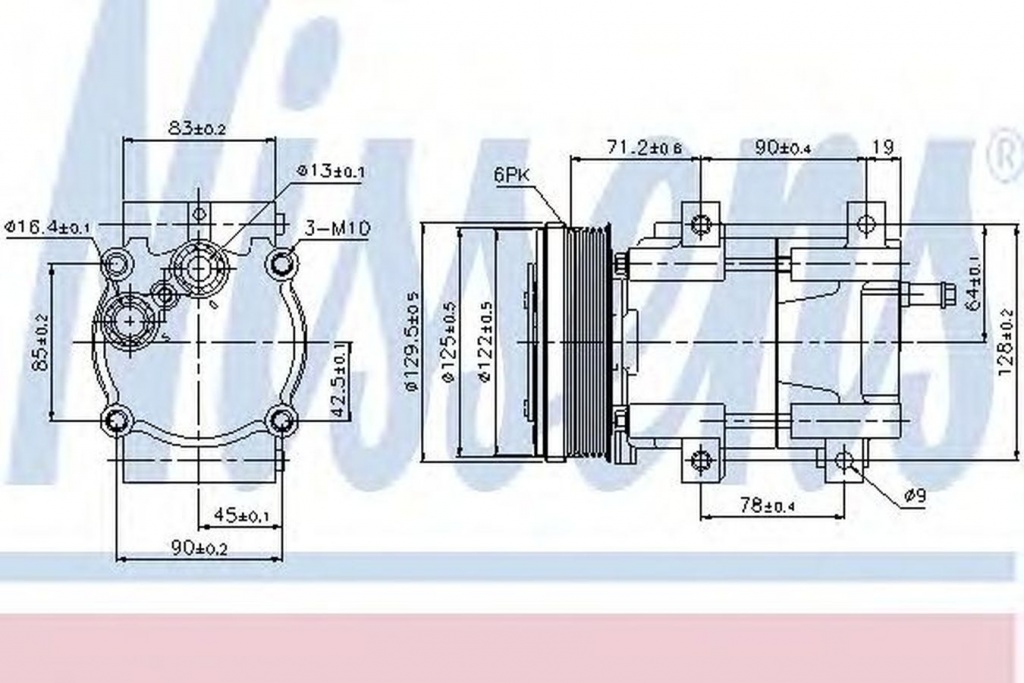 Compresor clima FORD ESCORT VI combi GAL NISSENS 8