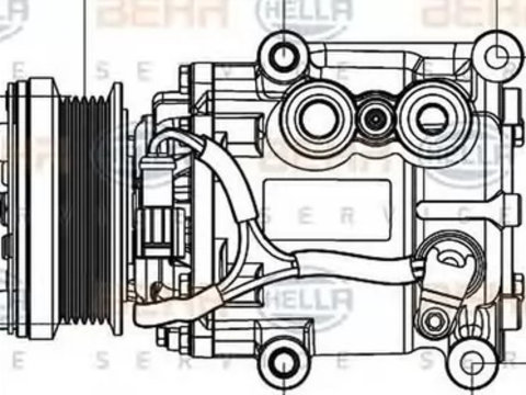 Compresor clima FORD FOCUS combi DNW HELLA 8FK 351 113-311 PieseDeTop