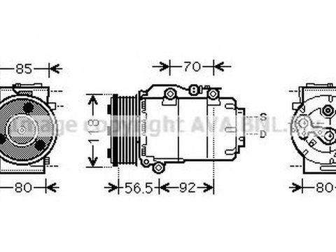 Compresor clima FORD FOCUS II combi DA AVA FDK394