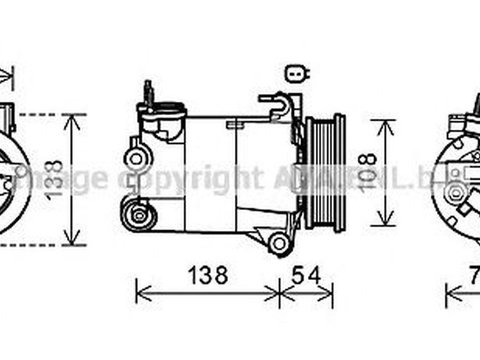 Compresor clima FORD MONDEO IV BA7 AVA FDK478