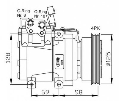 Compresor clima HYUNDAI ACCENT limuzina X3- NRF 32