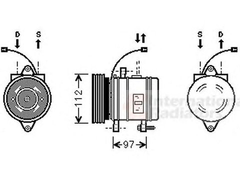 Compresor clima HYUNDAI ATOS PRIME MX VAN WEZEL 8200K013