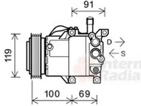 Compresor clima HYUNDAI ix20 JC VAN WEZEL 8300K144 PieseDeTop