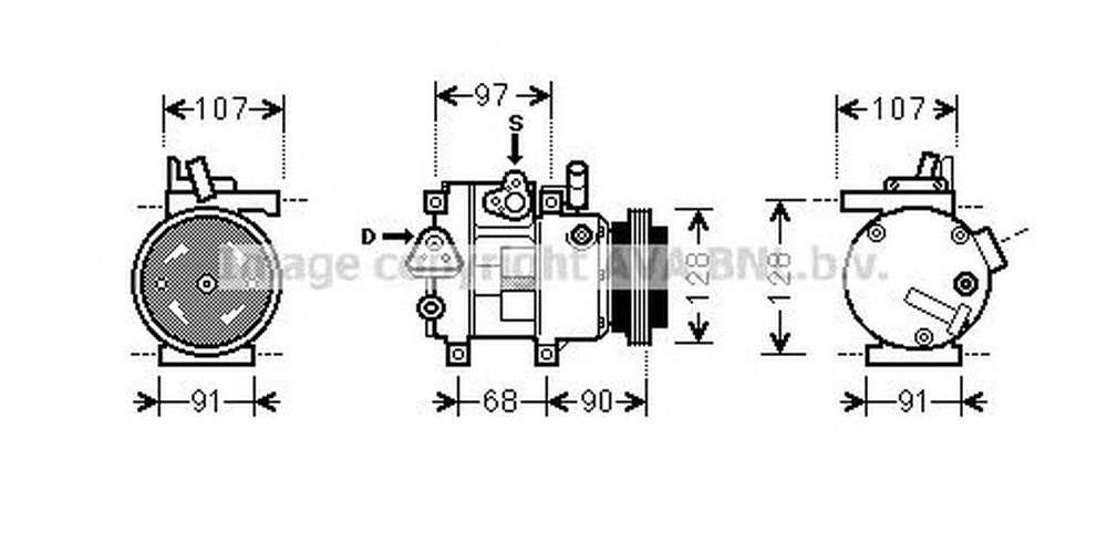 Compresor clima HYUNDAI MATRIX FC AVA HYK215