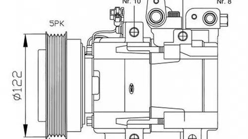 Compresor clima HYUNDAI SONATA IV EF NRF 32124G Pi