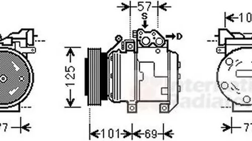 Compresor clima HYUNDAI TUCSON JM VAN WEZEL 8300K211 PieseDeTop