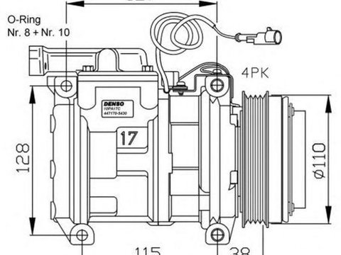 Compresor clima IVECO EuroTech MP NRF 32556G