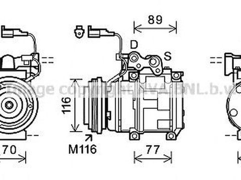 Compresor clima JEEP CHEROKEE XJ AVA JEK056