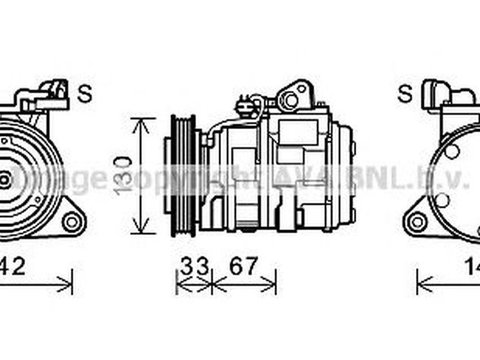 Compresor clima JEEP GRAND CHEROKEE II WJ WG AVA JEK062