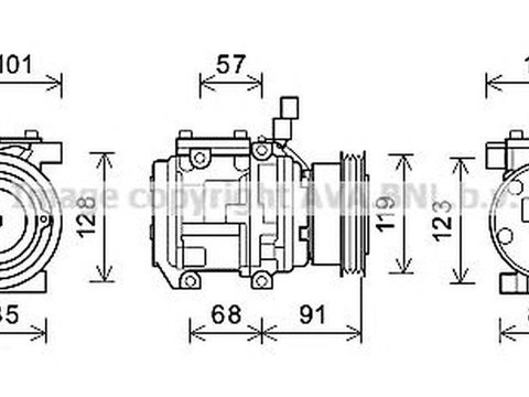 Compresor clima KIA CERATO LD AVA KK155