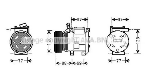 Compresor clima KIA SORENTO I JC AVA KK117 PieseDeTop