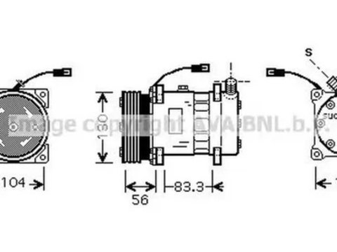 Compresor clima LANCIA KAPPA 838A AVA LK102 PieseDeTop