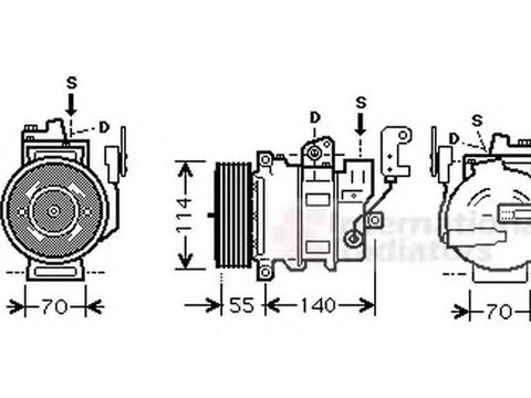 Compresor clima LAND ROVER DISCOVERY IV LA VAN WEZEL 0200K187