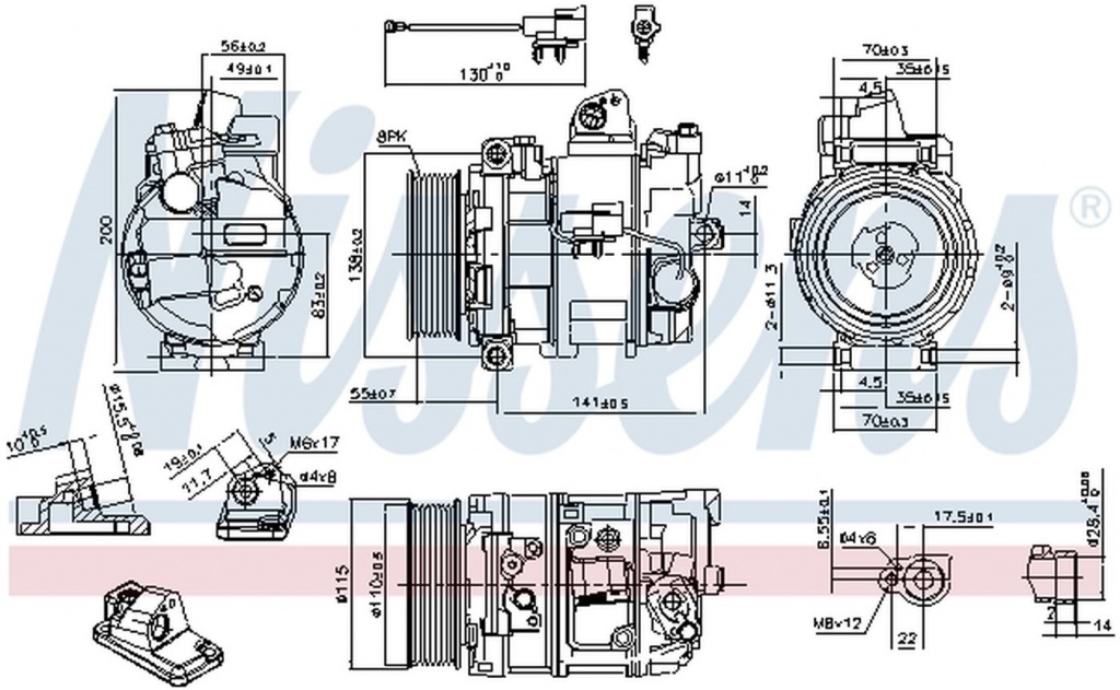 Compresor clima LAND ROVER RANGE ROVER SPORT LS NI