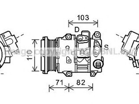 Compresor clima LEXUS LS UVF4 USF4 AVA TOK659