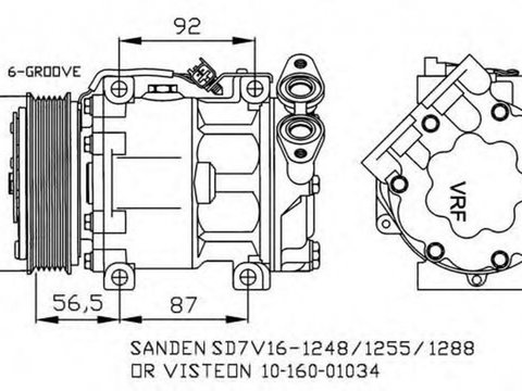 Compresor clima MAZDA 3 limuzina BK NRF 32271