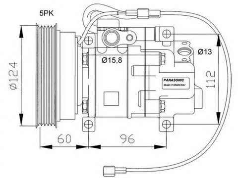 Compresor clima MAZDA 323 S VI BJ NRF 32099G