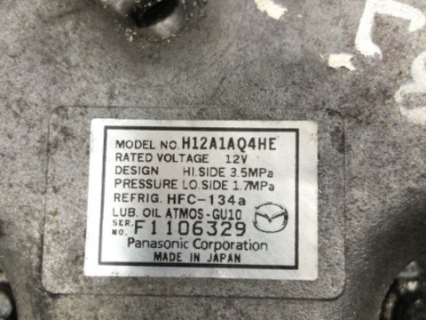 Compresor clima Mazda 6 2.2 diesel 2010 cod H12A1AQ4HE