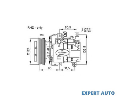 Compresor clima Mazda 6 Hatchback (GG) 2002-2008 #