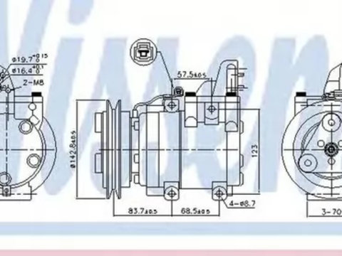 Compresor clima MAZDA BT-50 CD UN NISSENS 890059 PieseDeTop