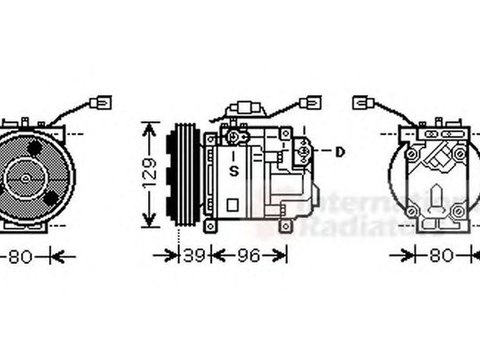 Compresor clima MAZDA DEMIO DW VAN WEZEL 2700K200