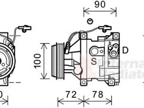 Compresor clima MAZDA RX 8 SE17 VAN WEZEL 2700K253