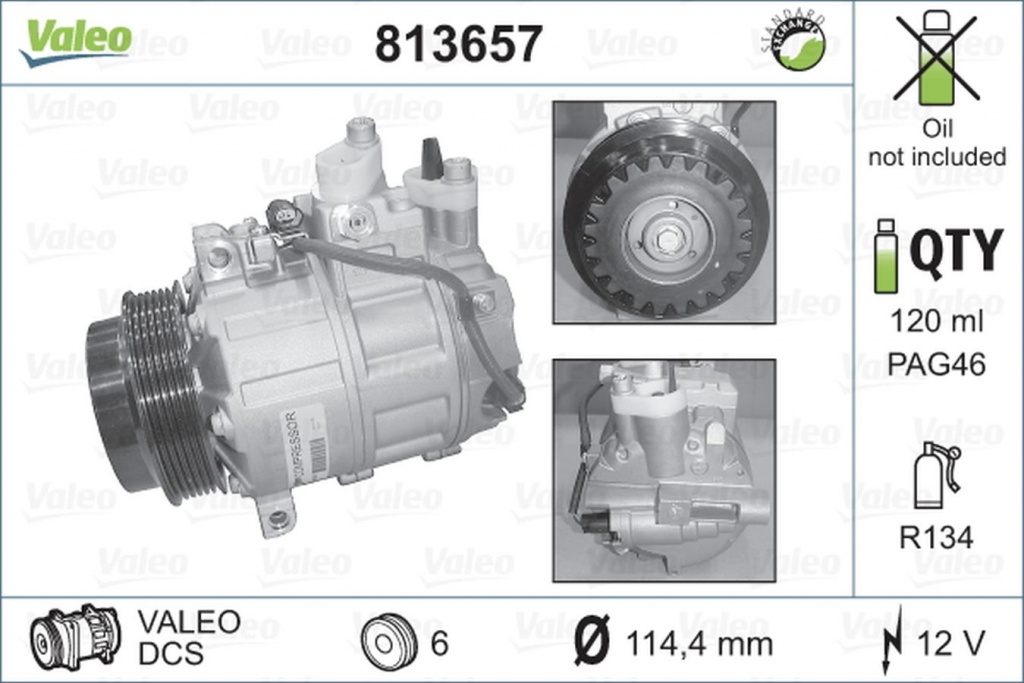 Compresor clima MERCEDES-BENZ C-CLASS T-Model S204 VALEO 813657