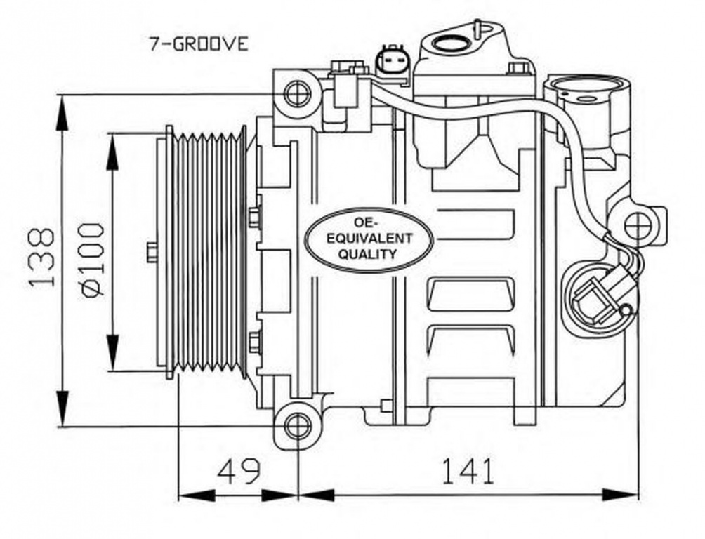 Compresor clima MERCEDES-BENZ C-CLASS W203 NRF 32216