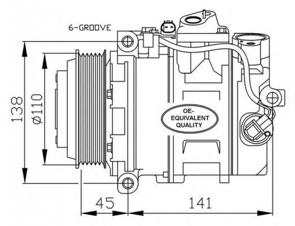 Compresor clima MERCEDES-BENZ E-CLASS T-Model S212 NRF 32674