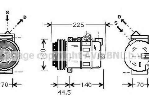 Compresor clima MERCEDES-BENZ SLK R170 AVA MSK369