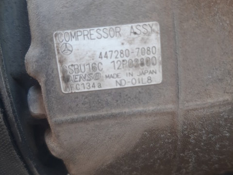 Compresor clima Mercedes w212 3.0 euro 6 2014 cod 642858
