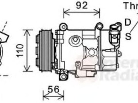 Compresor clima MINI MINI CLUBMAN R55 VAN WEZEL 0600K416