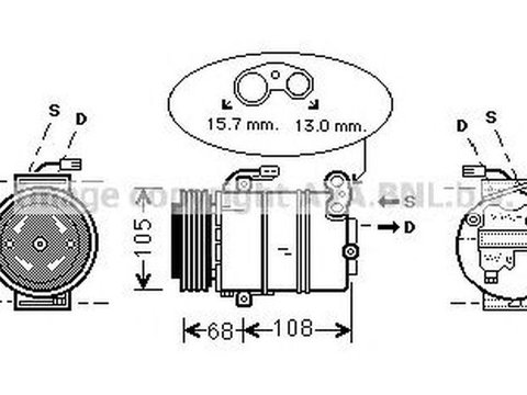 Compresor clima OPEL ASTRA G cupe F07 AVA OLK138