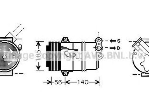 Compresor clima OPEL ASTRA H combi L35 AVA OLK428