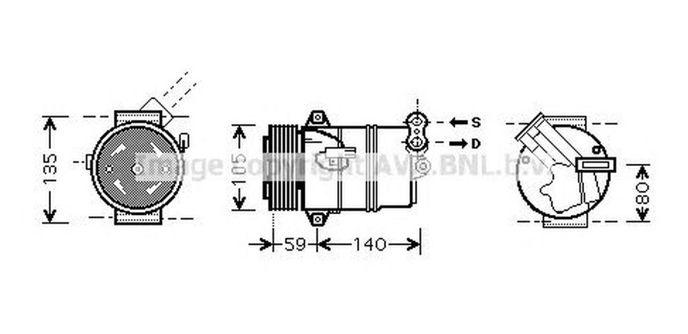 Compresor clima OPEL ASTRA H GTC L08 AVA OLK446